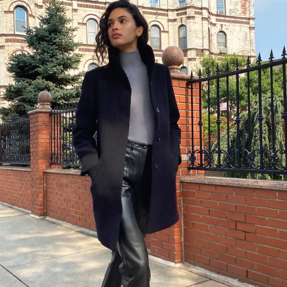 ARITIZA Cocoon Coat in Black in sz XS